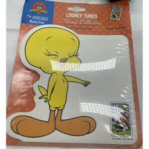 USPS Looney Tunes Tweety Bird  Stamp Collection Self Sticking Note Pad Memo 1998